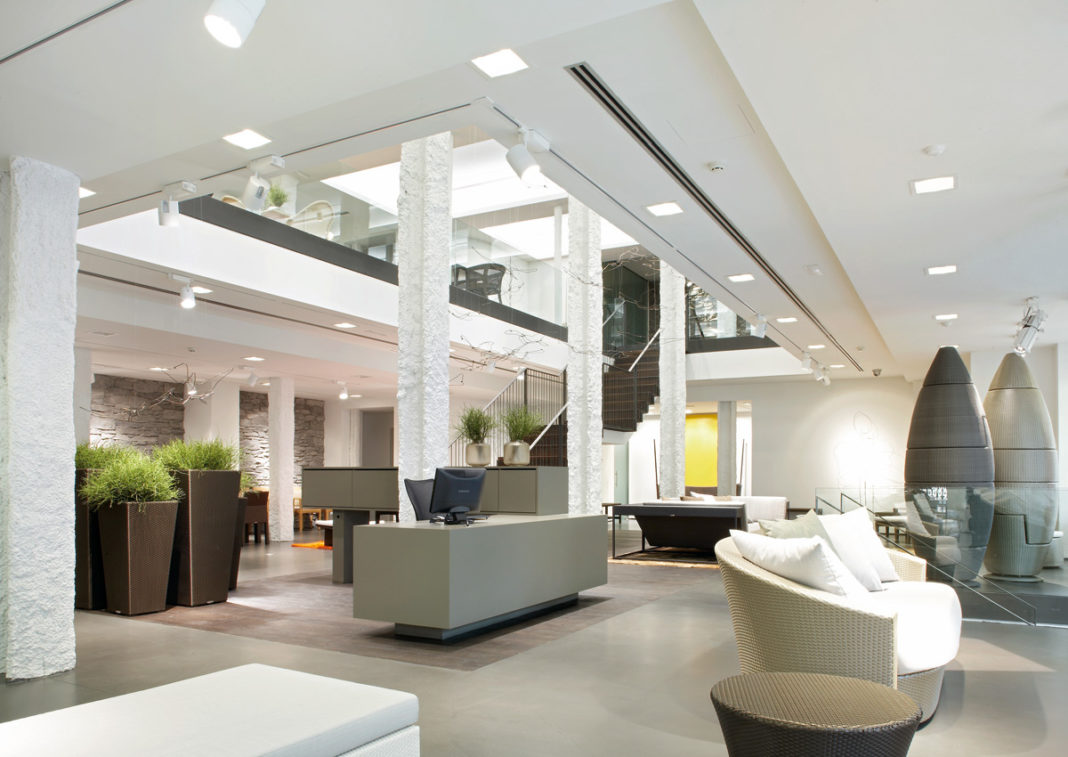 dedon showroom corporate interior formwaende barcelona