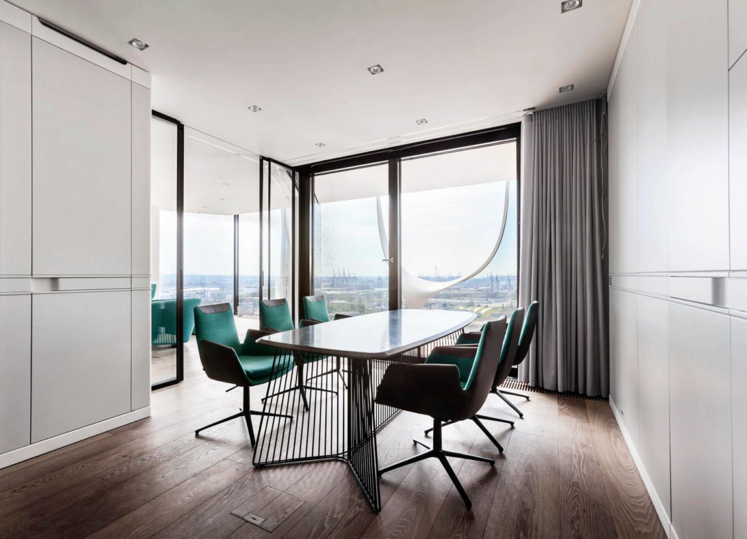 innenarchitektur elbphilharmonie essbereich apartment hamburg architekten formwaende