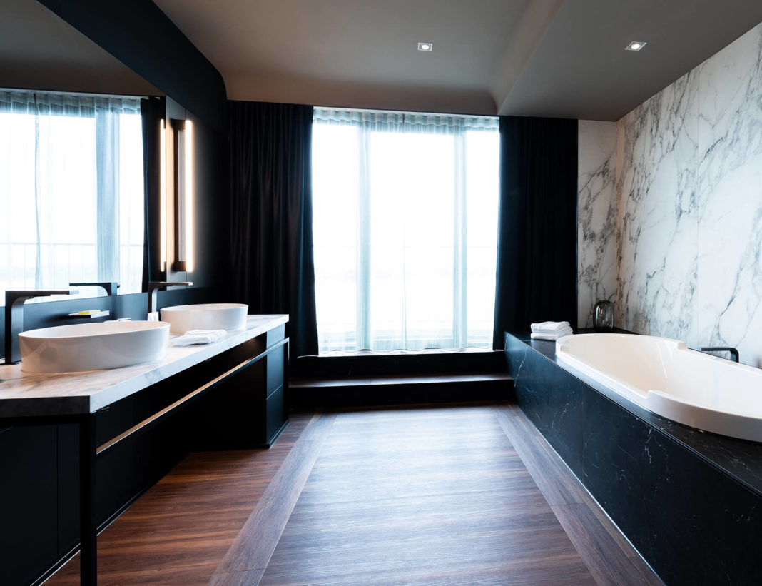 badezimmer gestaltung im hotel le meridien interior design formwaende hamburg